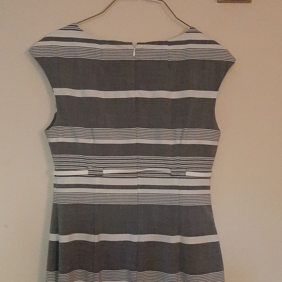 Calvin Klein striped gray and white dress - Picture 3 of 3